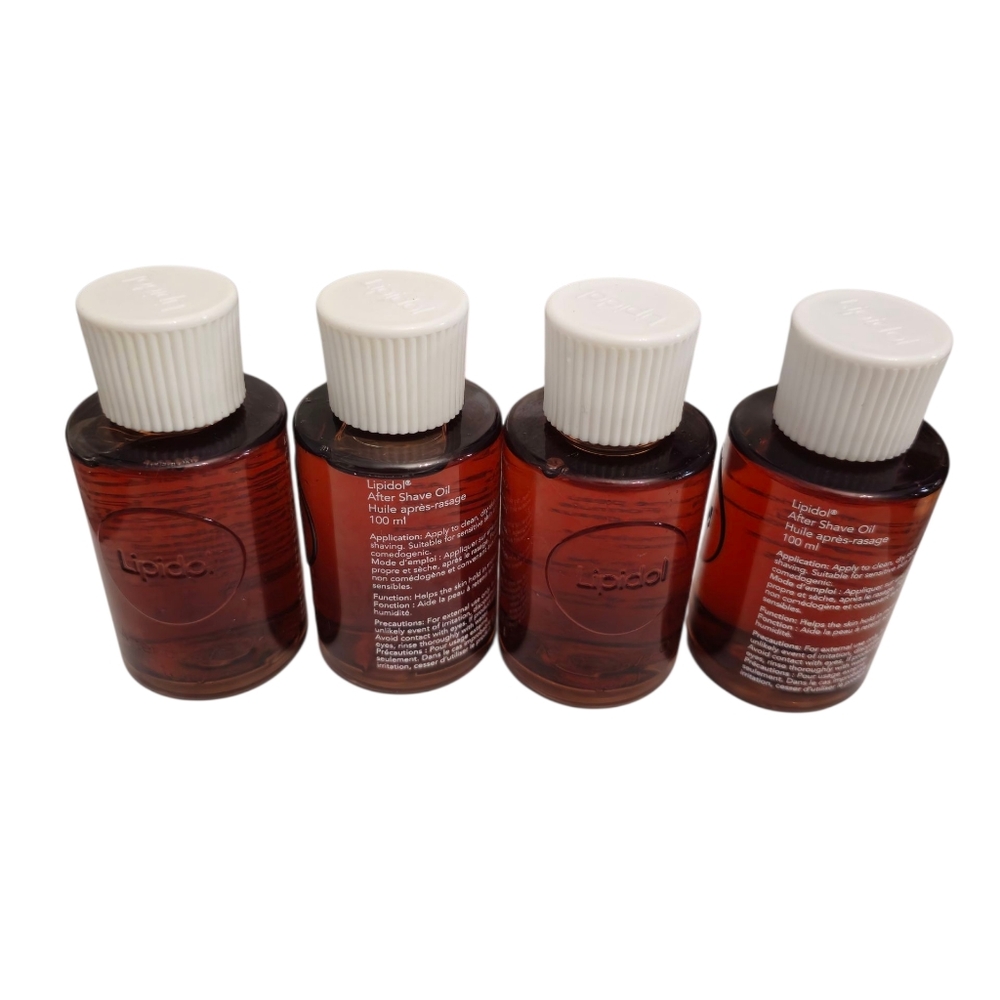 Lipidol After Shave Oil Lot Of 4 100ml Bottles New